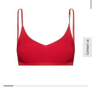 Jacquemus Scarlet Red Bra